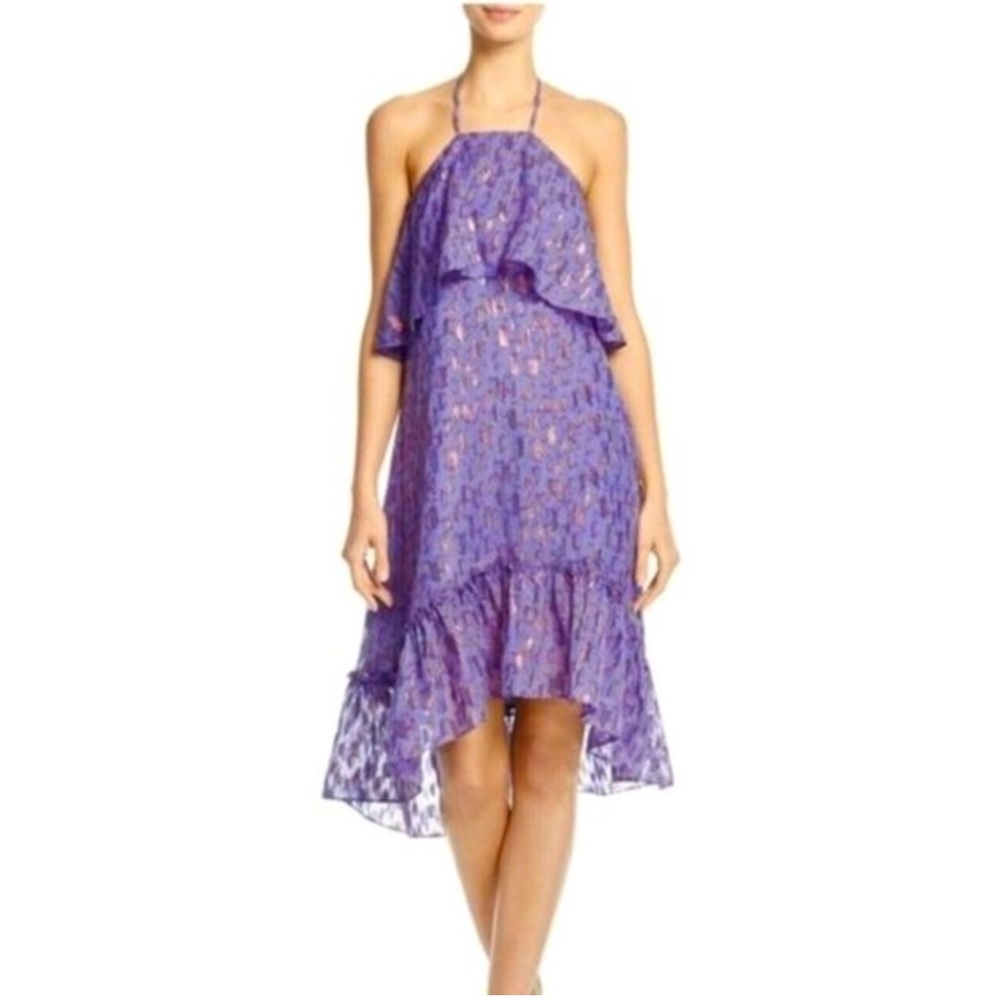 Ella Moss Metallic Halter Dress (size M)